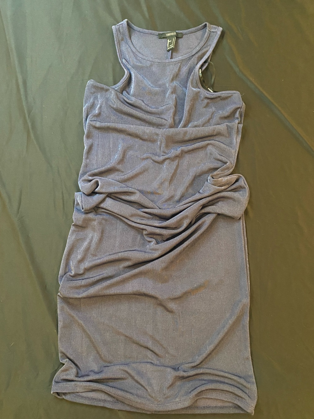 Women’s Navy Ribbed Midi - Picture 3 of 7